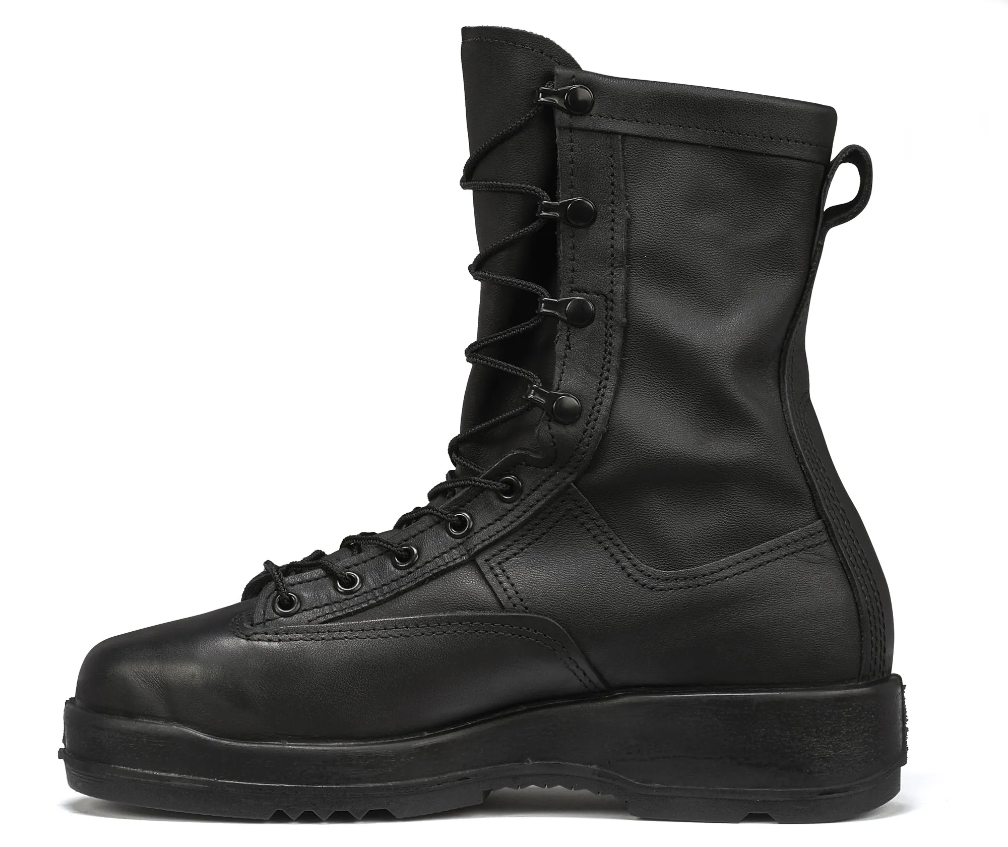 Belleville Waterproof Steel Toe Flight Deck Boots 800ST Black Leather