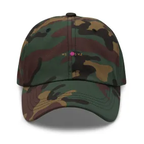 Classic Mishastyle Luxury Spruce Green Camo Dad Hat