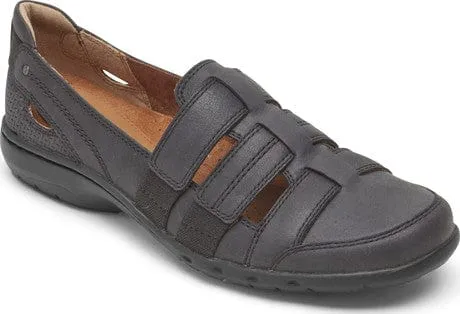 Cobb Hill Women's Penfield Fisherman Shoes- Black
