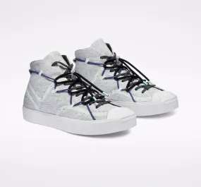 Converse Jack Purcell Rally Mid 170947C Men's Gray & White Skateboard Shoes C662