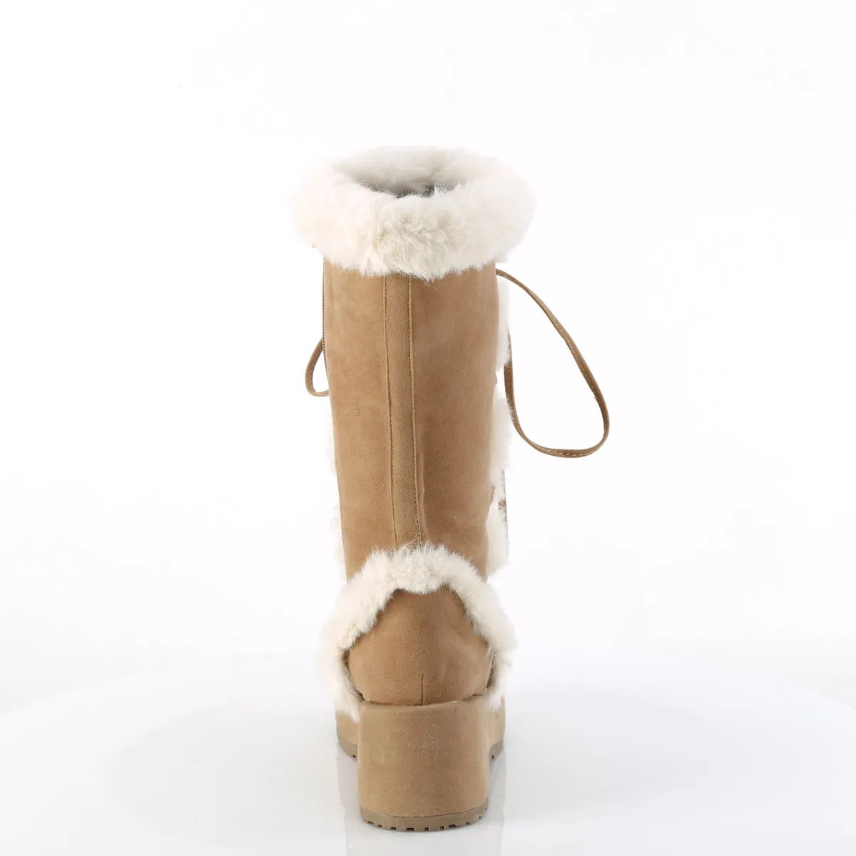 CUBBY-311 Demoniacult Alternative Footwear Women's Tan Calf Highs