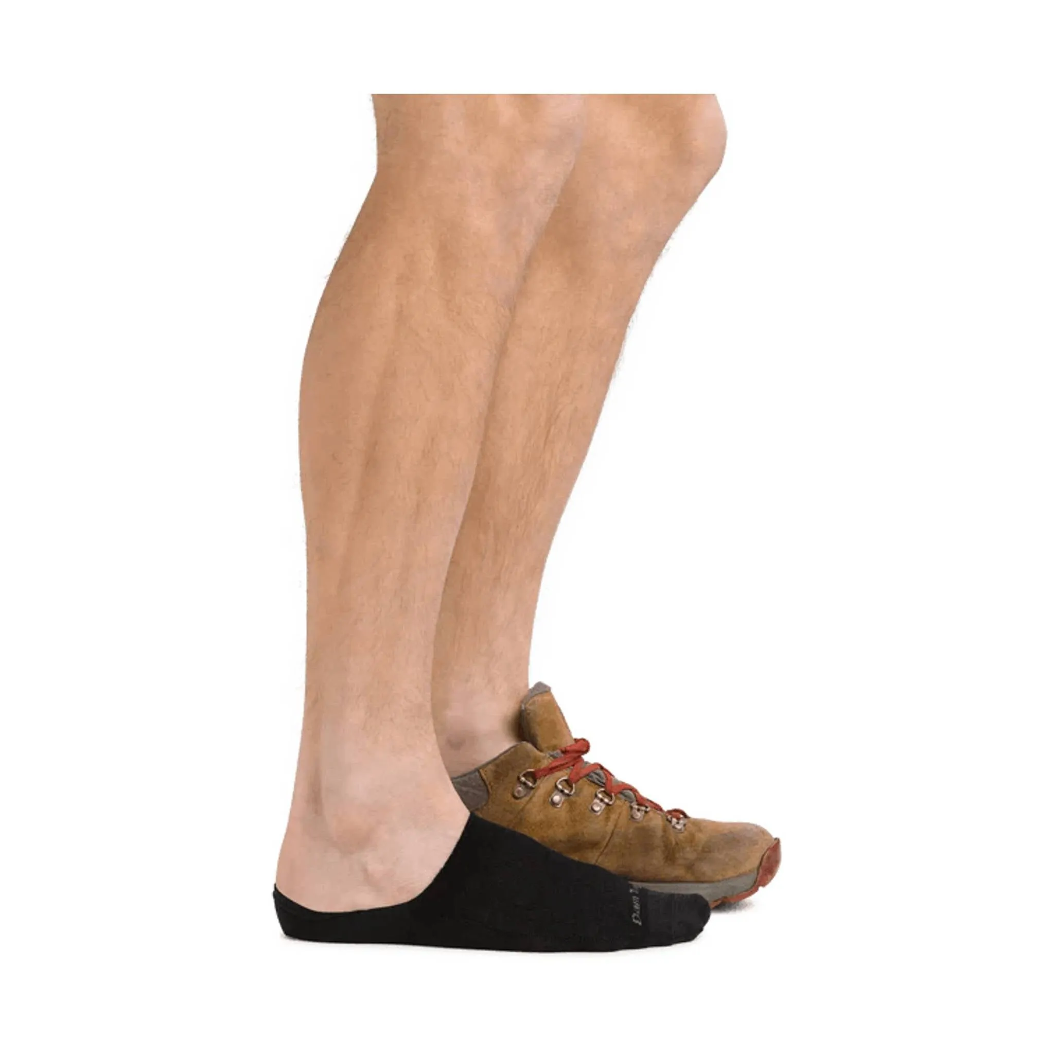 Darn Tough Men's Topless Solid No Show Lightweight Lifestyle Sock - Black