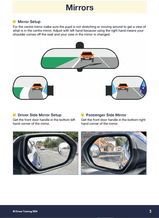 Driving Instructor Reference Points Guide A5