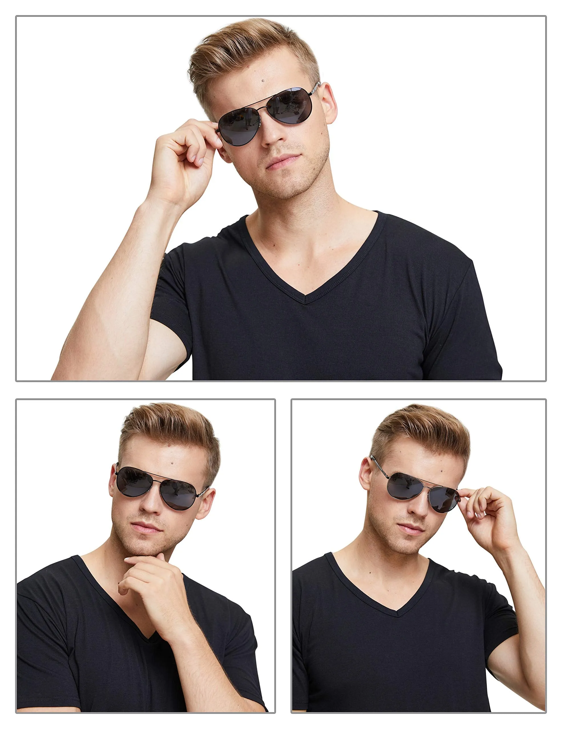 DUCO  Polarized Sunglasses for Men and Women 3025K