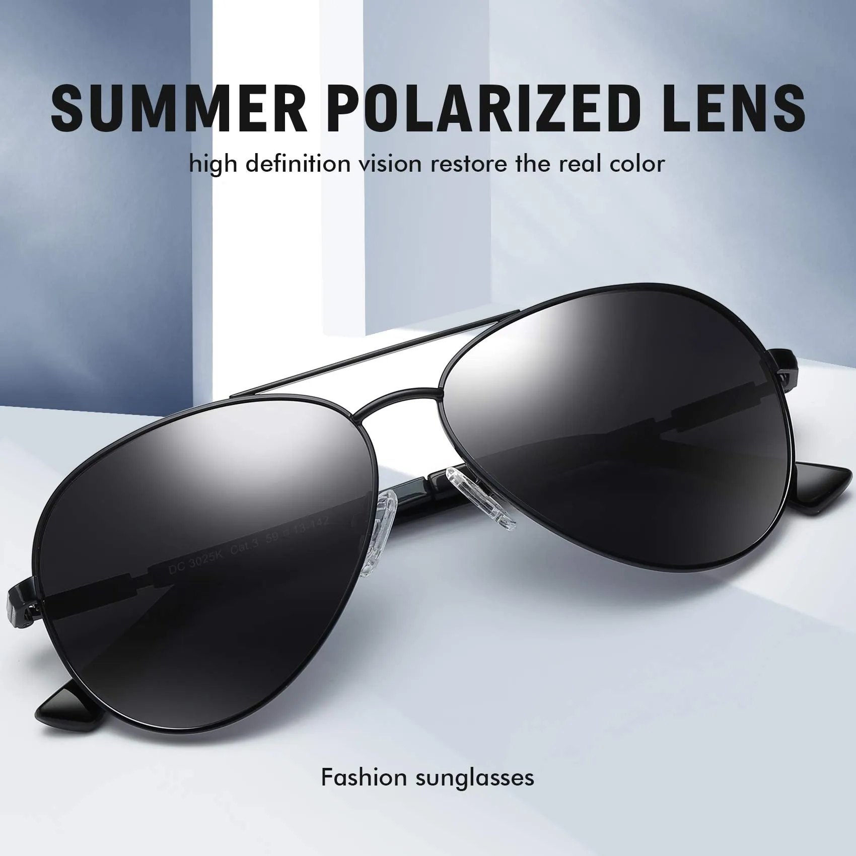 DUCO  Polarized Sunglasses for Men and Women 3025K