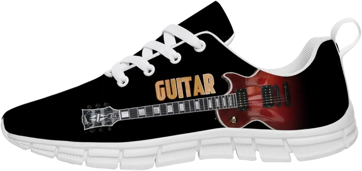 Guitar Shoes for Men Running Shoes Causal Sneakers Tennis Shoes Gifts for Music Lovers Men Women