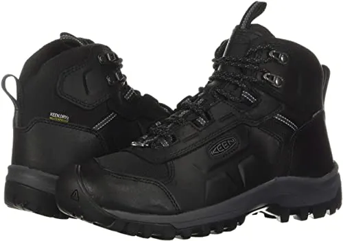 Keen Men's Basin Ridge Mid Polar Waterproof Boots- Black/ Magnet