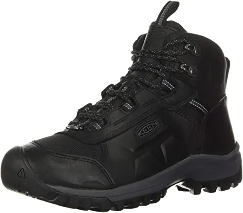 Keen Men's Basin Ridge Mid Polar Waterproof Boots- Black/ Magnet