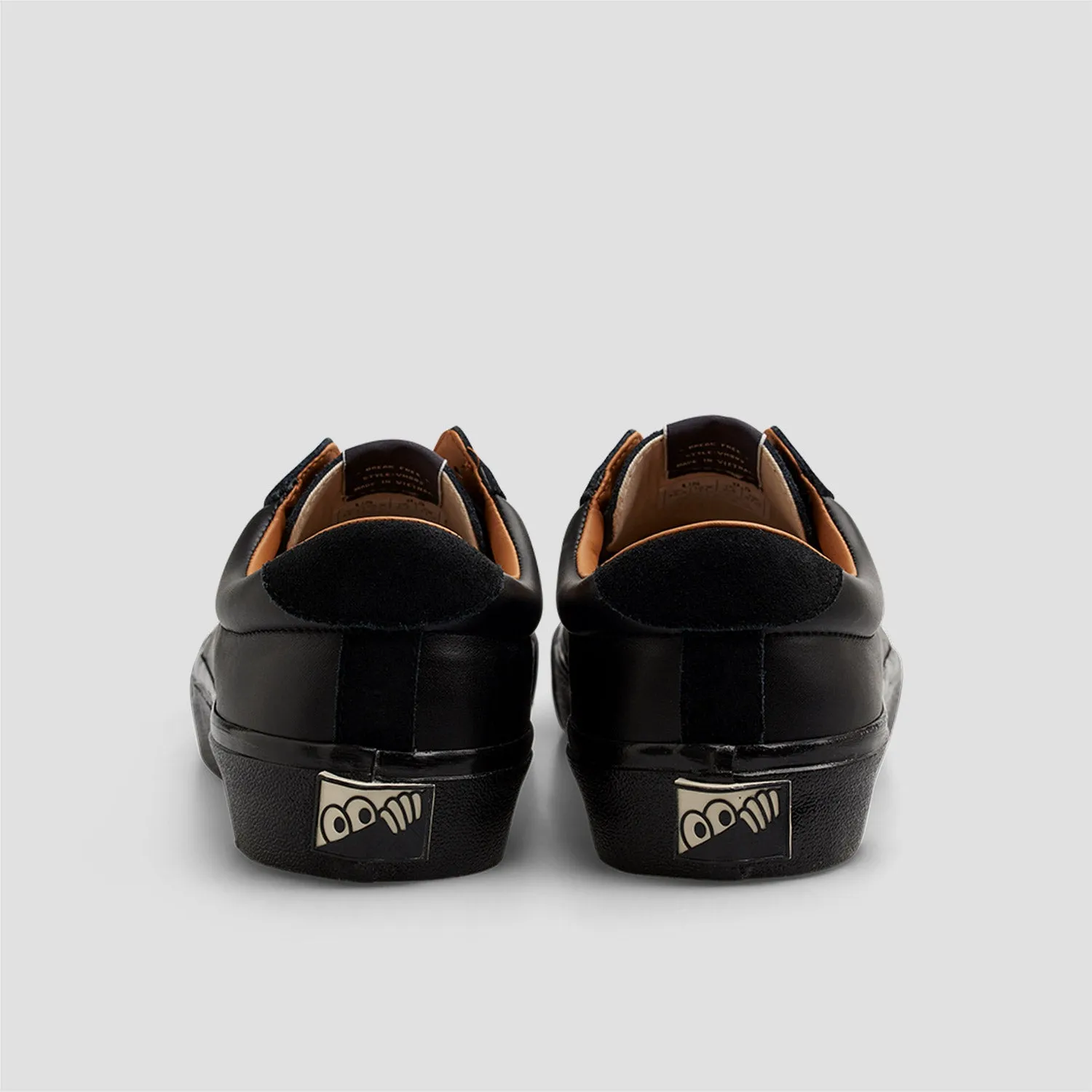 Last Resort AB VM004 Milic Leather / Suede Lo Skateboard Shoes Duo Black / Black