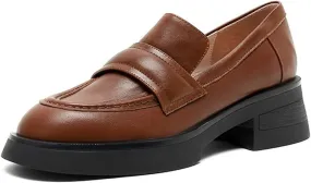 Loafers for Women Women's Casual Flat Shoes with Thick Heels Comfortable and Stylish Footwear for Everyday Wear