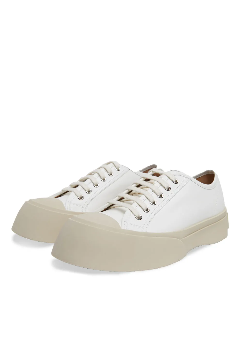 Marni Nappa Leather Pablo Sneaker 'Lily White'