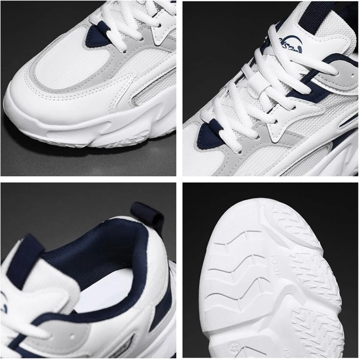 Men's Fashion Breathable Mesh Platform Lace Up Sneakers Lightweight Non Slip Height Increase Dad for Walking Driving Travel Shoes
