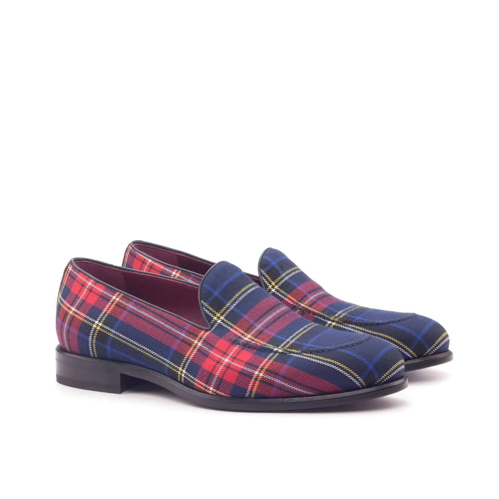 Men's Loafer Leather Shoes Wide Plus Size Blue 2984