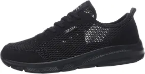 Men's Running Shoes Casual Walking Shoes Fashion Sneakers Mesh Workout Sports Shoes Lightweight Breathable Work Shoes