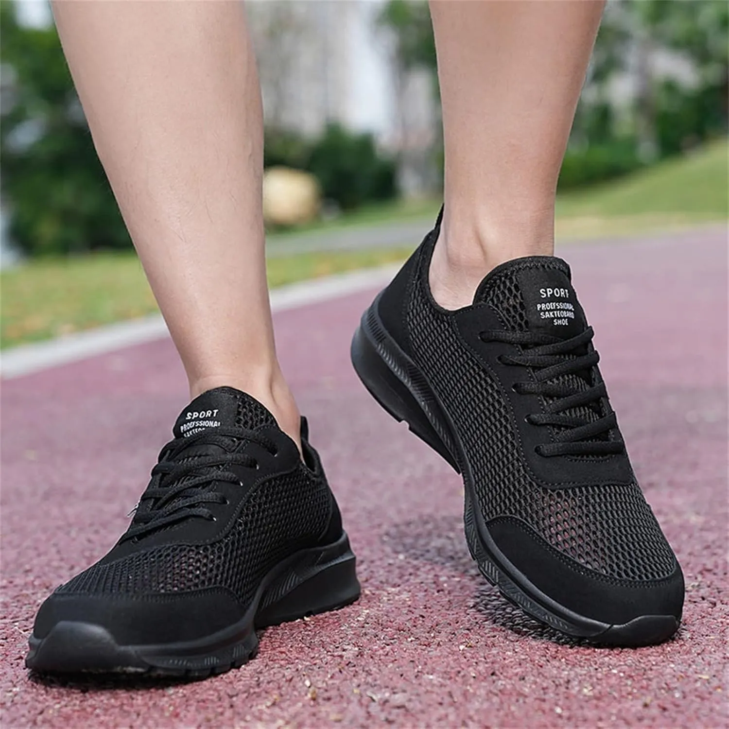 Men's Running Shoes Casual Walking Shoes Fashion Sneakers Mesh Workout Sports Shoes Lightweight Breathable Work Shoes