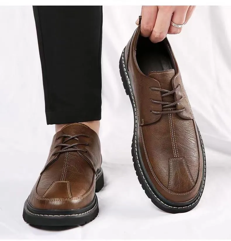 Men's Soft Sole Comfortable Casual Shoes Business Leather Shoes