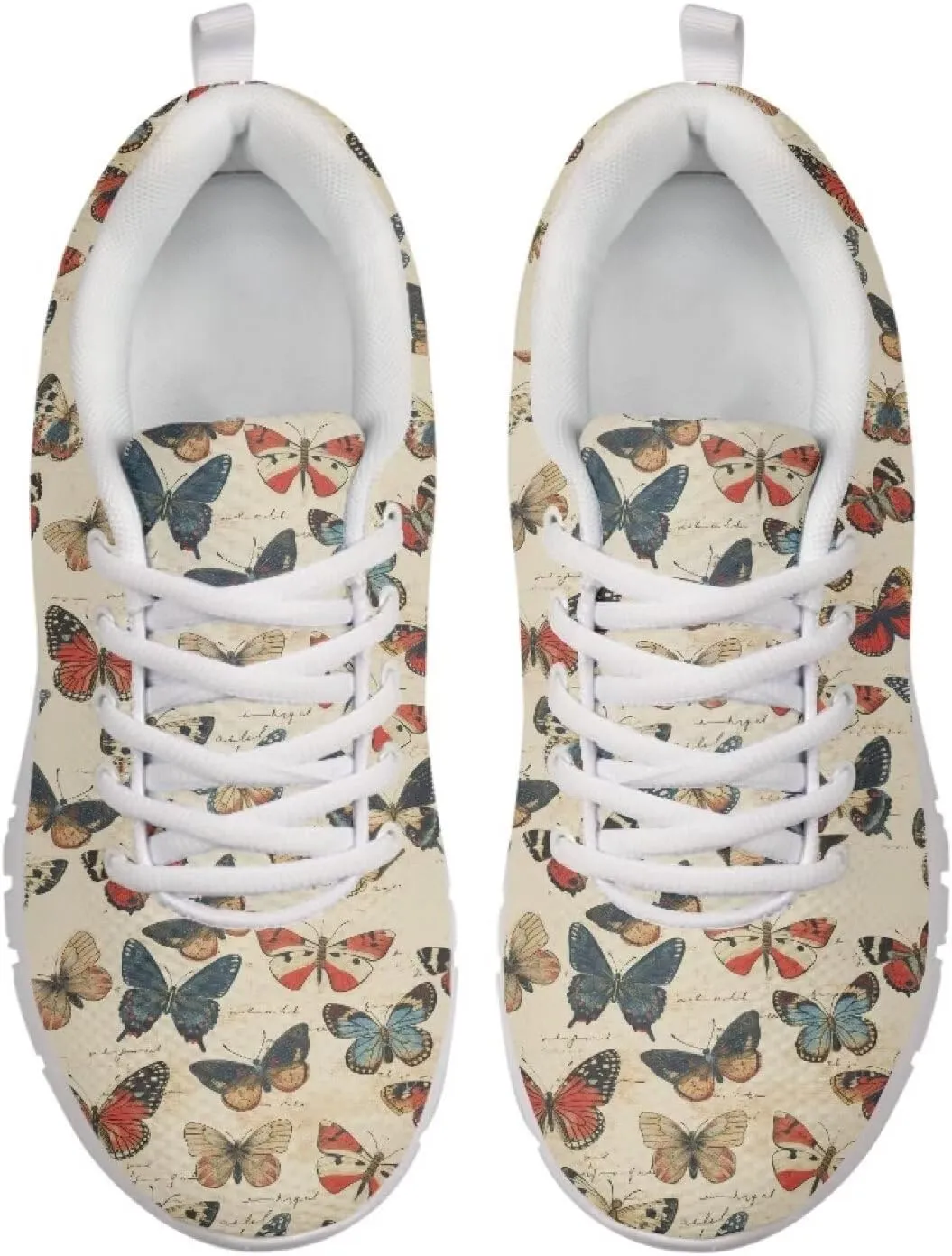 Modysero Funny Tennis Shoes for Women Outdoor Dating Daily Walking Sneaker Anti Slip Lace Up Sneakers for Ladies Footwear