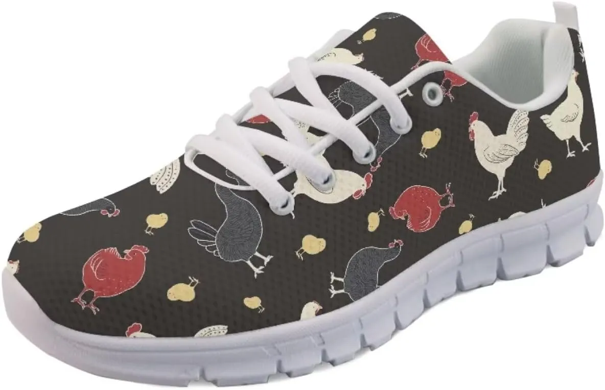Modysero Funny Tennis Shoes for Women Outdoor Dating Daily Walking Sneaker Anti Slip Lace Up Sneakers for Ladies Footwear