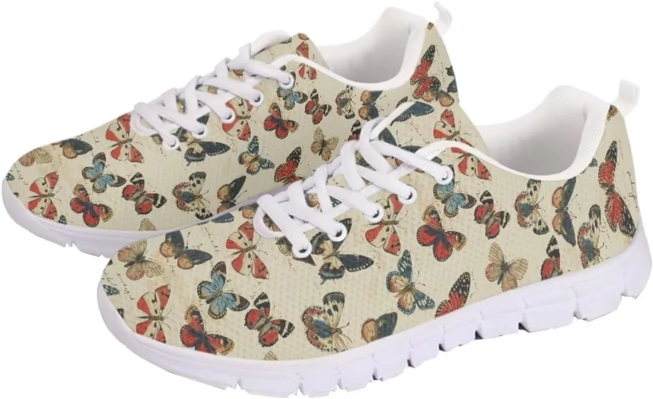 Modysero Funny Tennis Shoes for Women Outdoor Dating Daily Walking Sneaker Anti Slip Lace Up Sneakers for Ladies Footwear