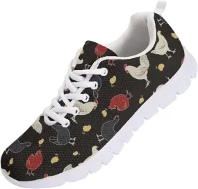 Modysero Funny Tennis Shoes for Women Outdoor Dating Daily Walking Sneaker Anti Slip Lace Up Sneakers for Ladies Footwear