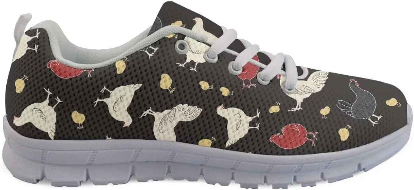 Modysero Funny Tennis Shoes for Women Outdoor Dating Daily Walking Sneaker Anti Slip Lace Up Sneakers for Ladies Footwear