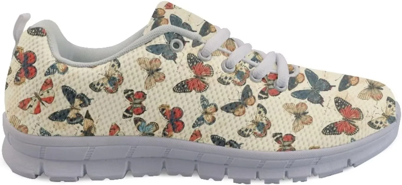 Modysero Funny Tennis Shoes for Women Outdoor Dating Daily Walking Sneaker Anti Slip Lace Up Sneakers for Ladies Footwear