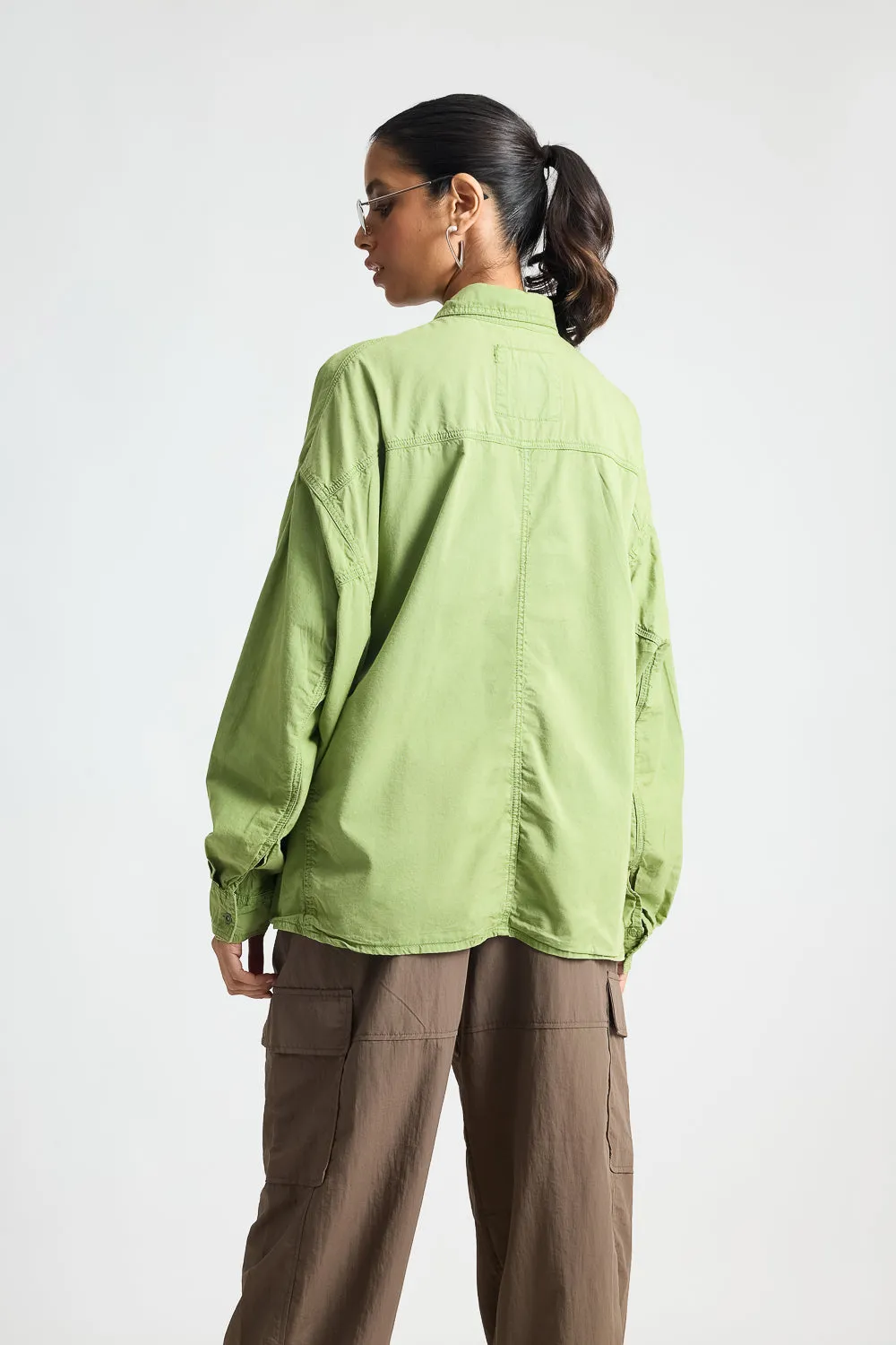 Mossy Green Pop Shirt