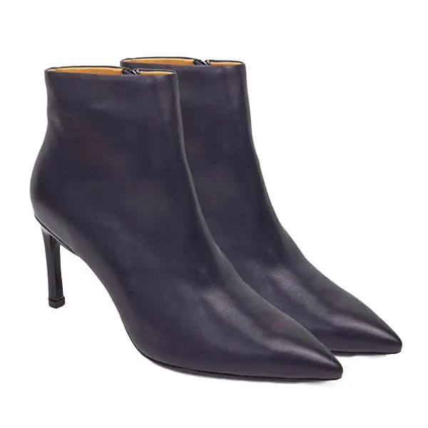 Noura Navy | Stiletto ankle boot