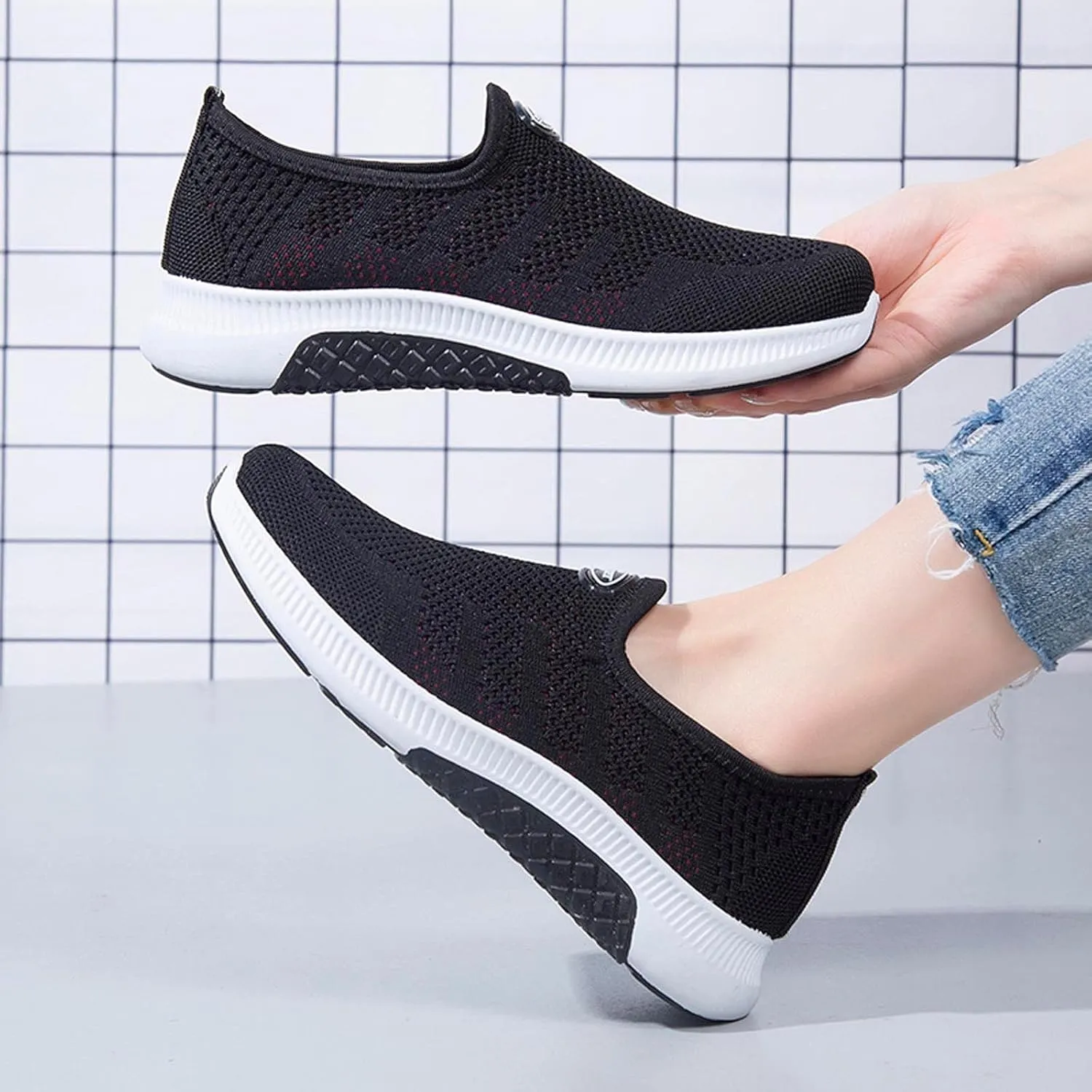Orthopedic Casual Loafers for Women Slip On Walking Shoes with Arch Support Comfortable Sneakers Plantar Fasciitis Relief Foot Pain Diabetic Feet