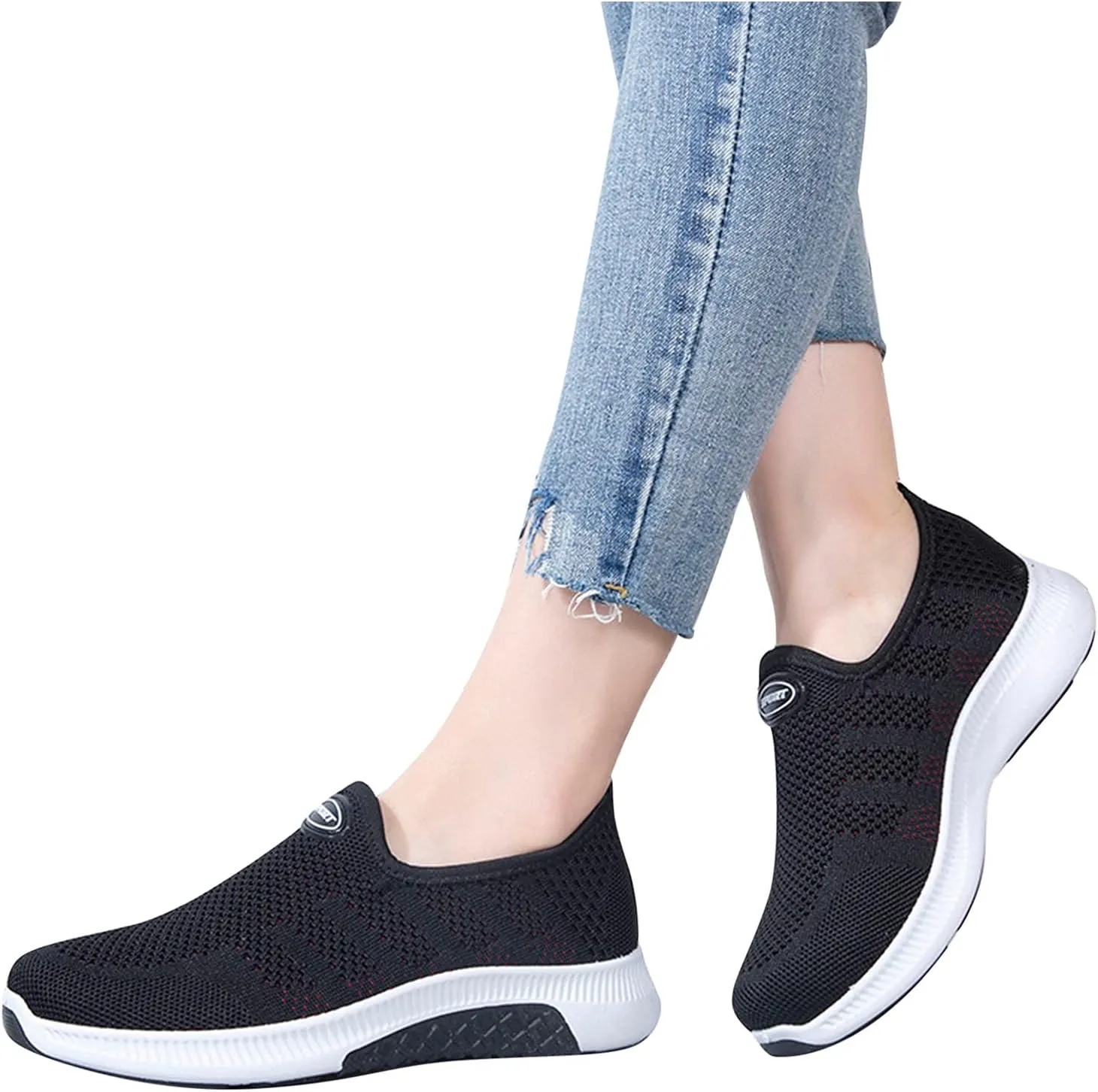 Orthopedic Casual Loafers for Women Slip On Walking Shoes with Arch Support Comfortable Sneakers Plantar Fasciitis Relief Foot Pain Diabetic Feet