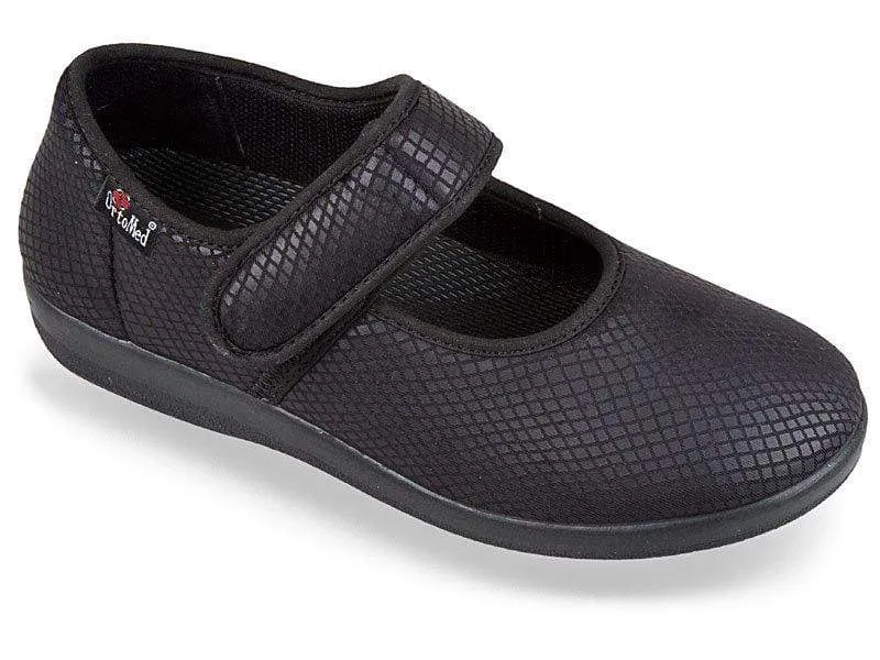 Ortomed Women's Orthopedic Rehabilitation Shoes- Black