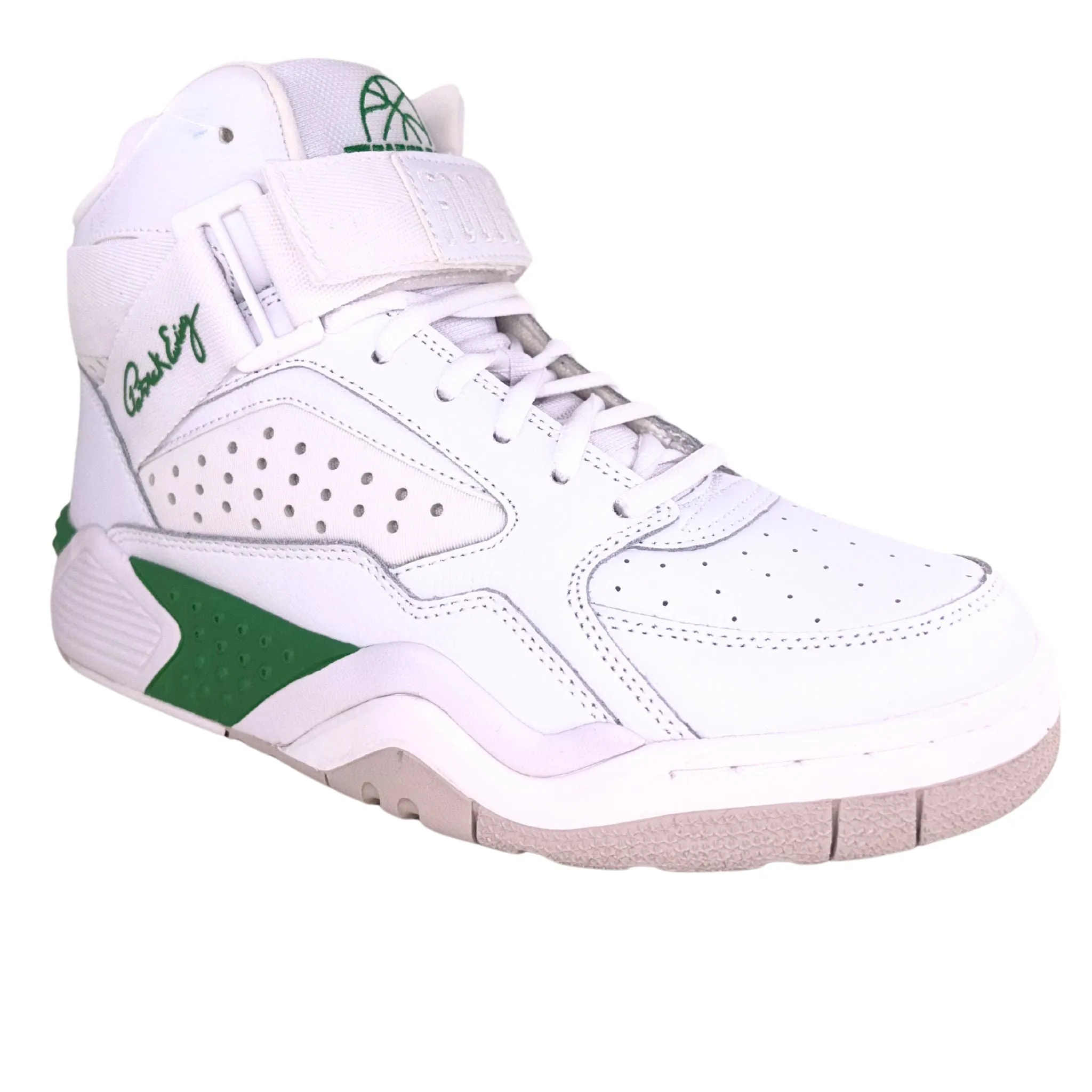Patrick Ewing Athletics Men's 1BM01761-108 FOCUS White Green Basketball Shoes