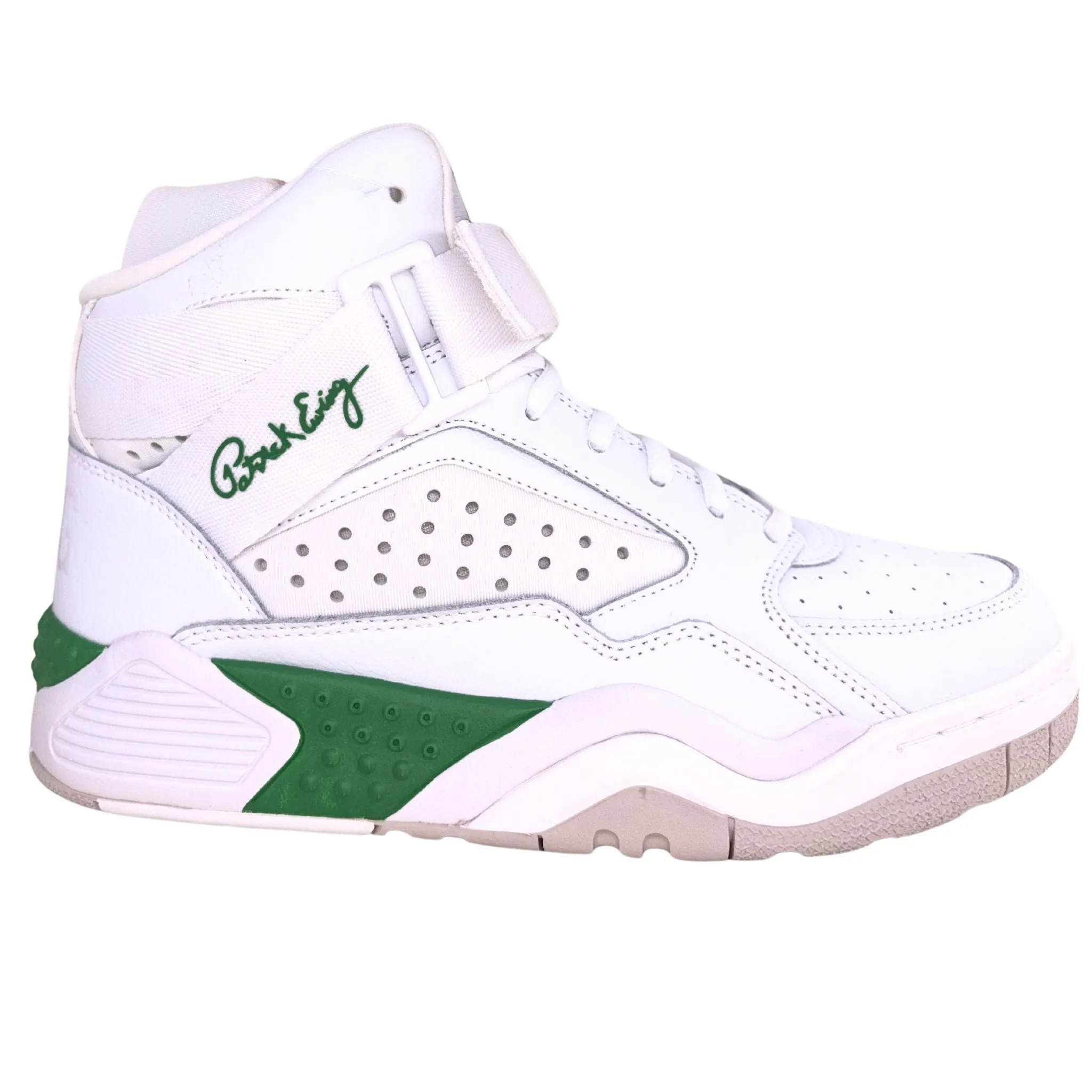 Patrick Ewing Athletics Men's 1BM01761-108 FOCUS White Green Basketball Shoes