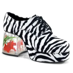 PIMP-02 Funtasma Zebra Fur Men's Shoes