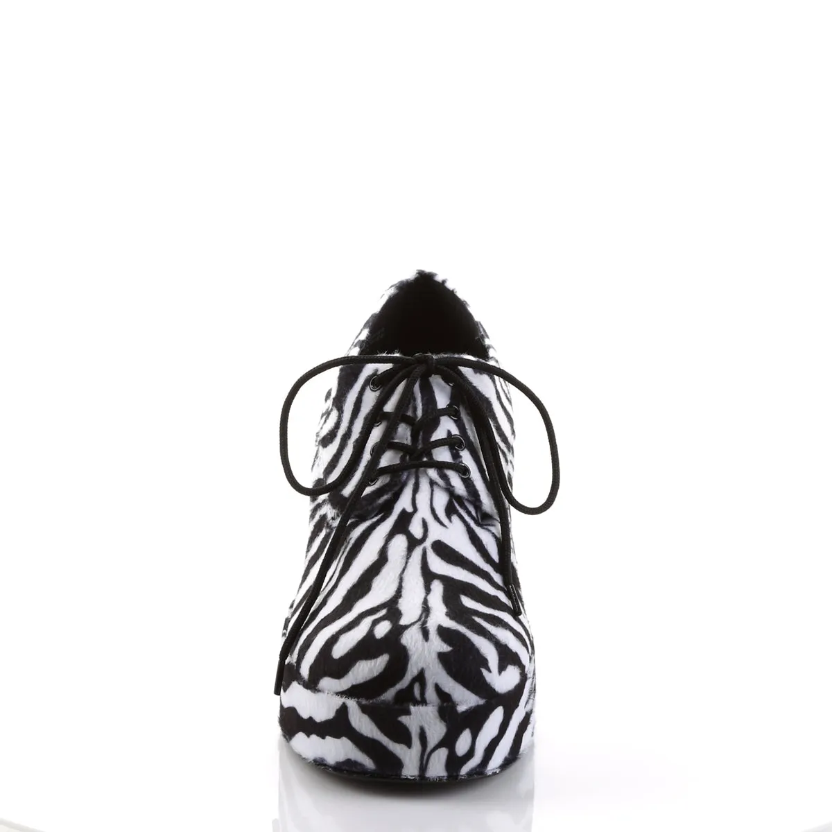 PIMP-02 Funtasma Zebra Fur Men's Shoes
