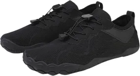 Smoneyful Womens Barefoot Wide Toe Box Breathable Healthy Non Slip Zero Drop Water Beach Walking Hiking Sneakers Footwear