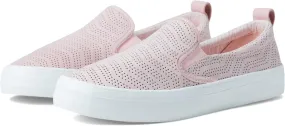 Sperry Ladies Footwear Women's Crest Twin Gore Leather Sneaker, Blush PERF, 10