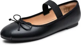 Trary Ballet Flats for Women Closed Round Toe Mary Jane Shoes Women Cute Bowknot Non-Slip Dressy Shoes Elastic Strap Comfortable Women's Flats for All-Year Daily Work Causal Trary Ballet Flats for Women Closed Round Toe Mary Jane Shoes Women Cute Bowknot Non-Slip Dressy Shoes Elastic Strap Comfortable Women's Flats for All-Year Daily Work Causal