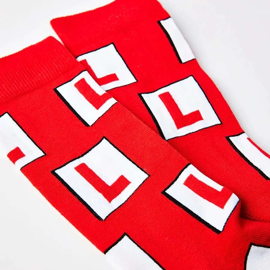Unisex L Plates Socks