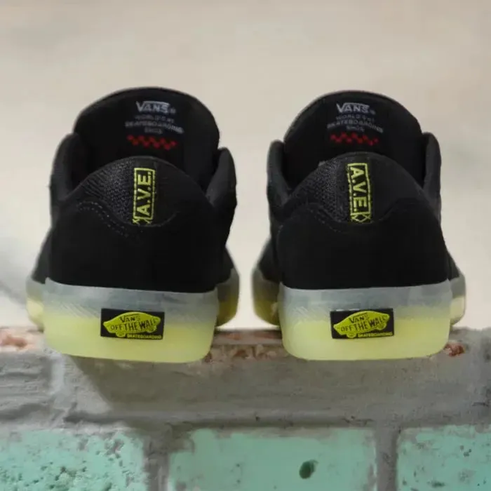 VANS AVE SKATE SHOES - BLACK/SULPHUR