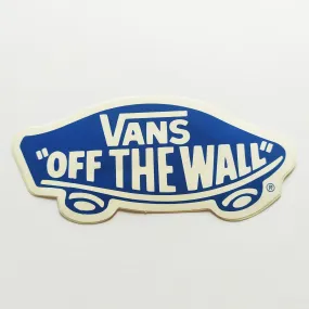 Vans Shoes "Off The Wall " Skateboard Sticker - Blue