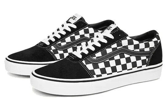 Vans Ward VN0A38DMPVJ Mens Black White Checkered Low Top Skateboard Shoes KHO279