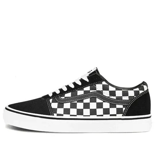 Vans Ward VN0A38DMPVJ Mens Black White Checkered Low Top Skateboard Shoes KHO279