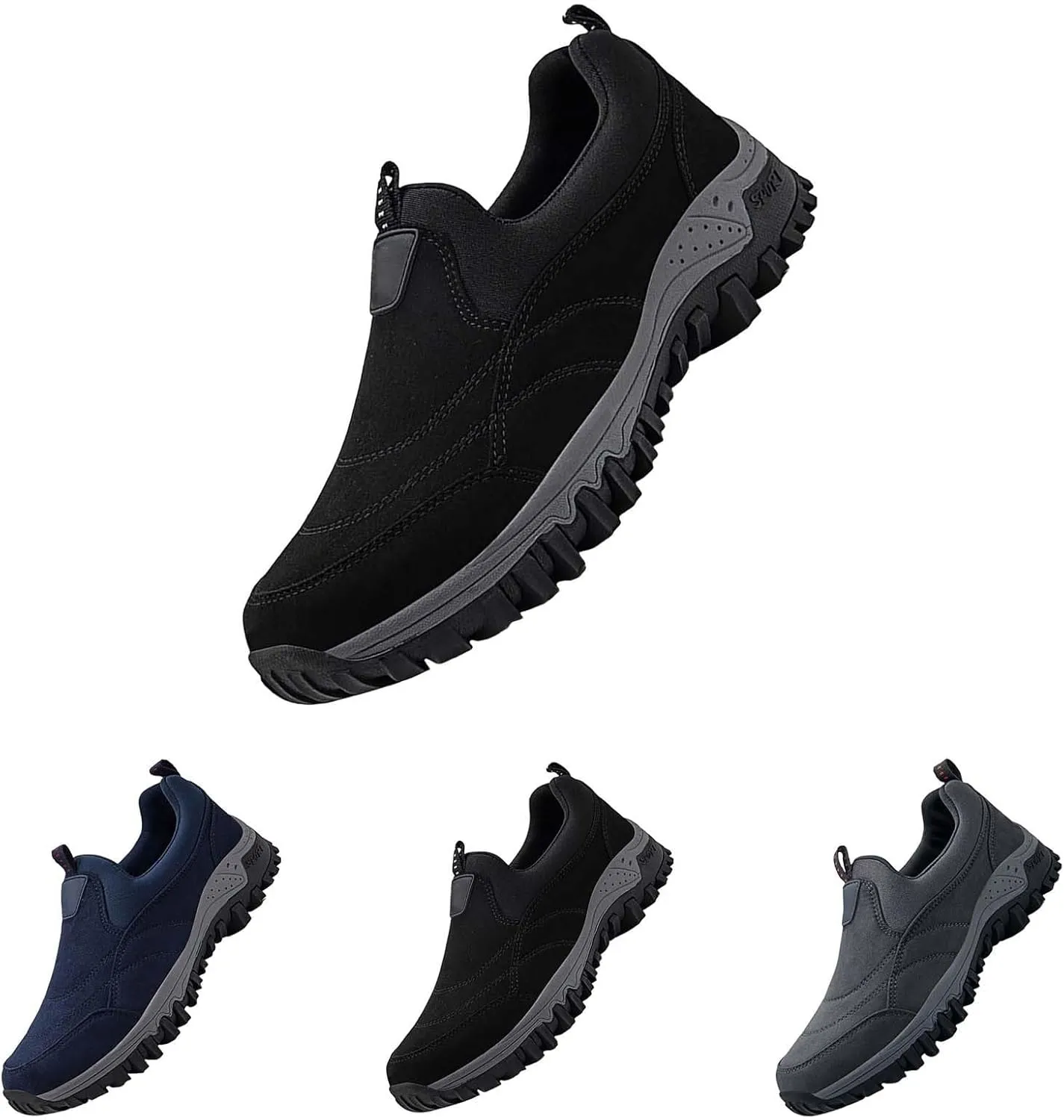 Winter Boots Men's Lined Warm Snow Shoes Width Winter Shoes Snow Boots Outdoor Hiking Lightweight Boots
