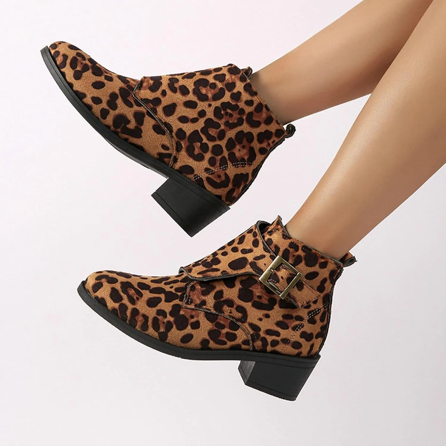 Women's Chunky Block Boots heels Side Zipper BootsKnee High Boots Casual Shoes Rain Boots Cowboy Chunky Chelsea Chukka Knee