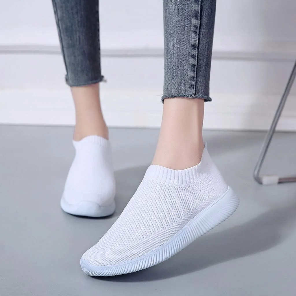 Women's Sneakers in White in Wide Width Gym Shoes Men Men's Casual Dress Sneakers Round Toe Slip On Casual Womens Loafers Comfortable Women's Fashion Sneakers