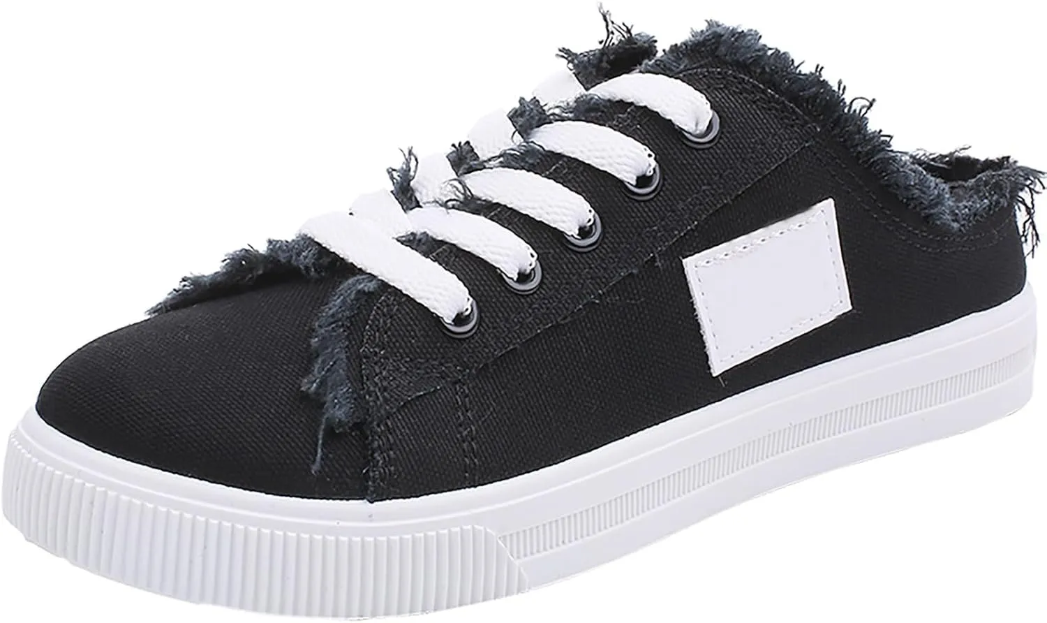 Women's White Canvas Shoes Casual Tennis Shoes Casual Sports Preppy Flat Sneakers Classic Comfortable Clipper Sneakers Low Top Walking Shoe