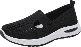 Women's Woven Orthopedic Breathable Soft Shoes Running Shoes for Men Casual Women's Casual Shoes White Platform Sneakers Steel Toe Tennis Shoe Cross Trainer Shoe