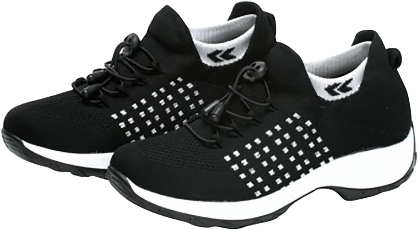 Women's Woven Orthopedic Breathable Soft Walking Tennis Shoes Womens Comfort Brown Casual Shoes White Platform Sneakers Platform Tennis Shoe Loafers Casual Slip On